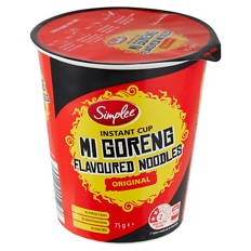 Instant Cup Mi Goreng Noodles 75g